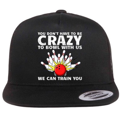 Funny Bowling For Women Bowler Team Bowling Target Spare Flatbill Hat
