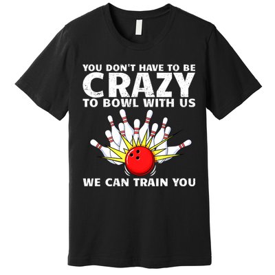 Funny Bowling For Women Bowler Team Bowling Target Spare Premium T-Shirt