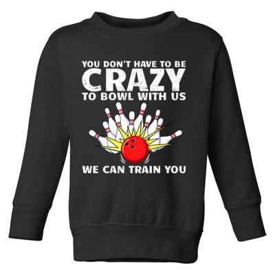 Funny Bowling For Women Bowler Team Bowling Target Spare Toddler Sweatshirt