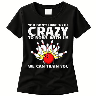 Funny Bowling For Women Bowler Team Bowling Target Spare Womens T-Shirt