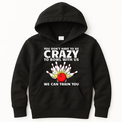 Funny Bowling For Women Bowler Team Bowling Target Spare Kids Hoodie