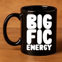 Funny Big Fic Energy 11oz C Handle Ceramic Mug