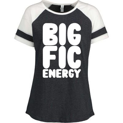 Funny Big Fic Energy Enza Ladies Jersey Colorblock Tee