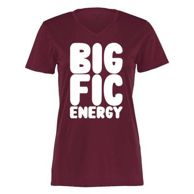 Funny Big Fic Energy Women's Momentum V-Neck T-Shirt