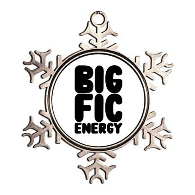 Funny Big Fic Energy Metallic Star Ornament