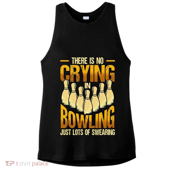 Funny Bowling Ladies PosiCharge Tri-Blend Wicking Tank