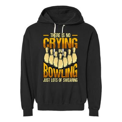 Funny Bowling Garment-Dyed Fleece Hoodie