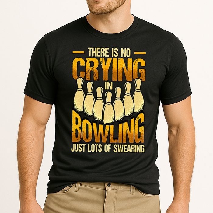 Funny Bowling Cooling Performance Crew T-Shirt