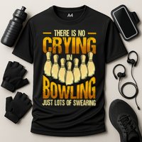 Funny Bowling Cooling Performance Crew T-Shirt