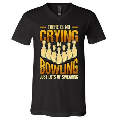 Funny Bowling V-Neck T-Shirt