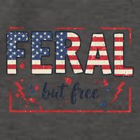 Feral but free america flag Vector Backpack