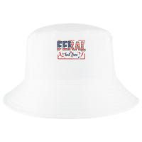 Feral but free america flag Cool Comfort Performance Bucket Hat