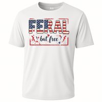Feral but free america flag Cooling Performance Crew T-Shirt