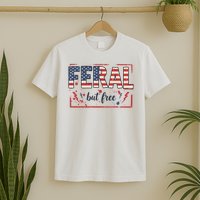 Feral but free america flag T-Shirt