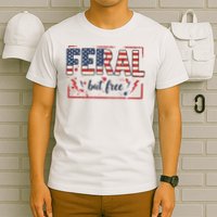 Feral but free america flag T-Shirt