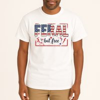 Feral but free america flag Tall T-Shirt