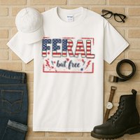 Feral but free america flag Tall T-Shirt