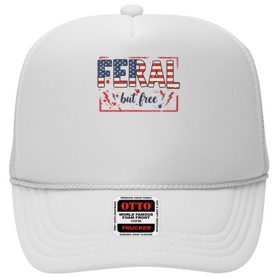 Feral but free america flag Hat