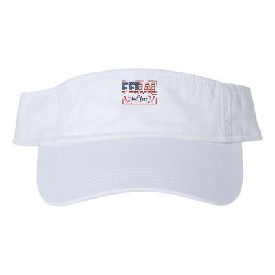 Feral but free america flag Visor