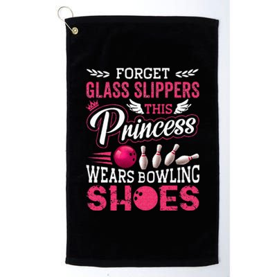 Funny Bowling For Women Mom Wife Platinum Collection Golf Towel