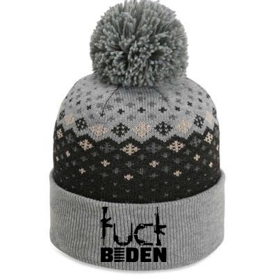 Fuck Biden Funny Anti Joe Biden The Baniff Cuffed Pom Beanie