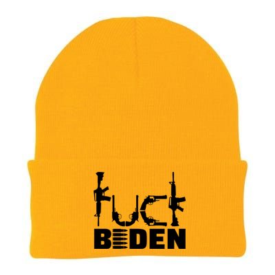 Fuck Biden Funny Anti Joe Biden Knit Cap Winter Beanie