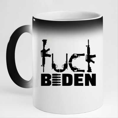 Fuck Biden Funny Anti Joe Biden 11oz Black Color Changing Mug