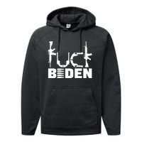 Fuck Biden Funny Anti Joe Biden Performance Fleece Hoodie