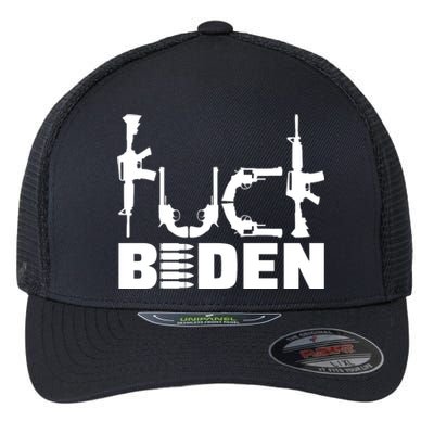 Fuck Biden Funny Anti Joe Biden Flexfit Unipanel Trucker Cap