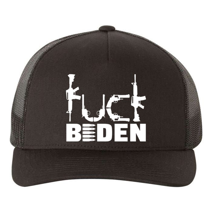 Fuck Biden Funny Anti Joe Biden Yupoong Adult 5-Panel Trucker Hat