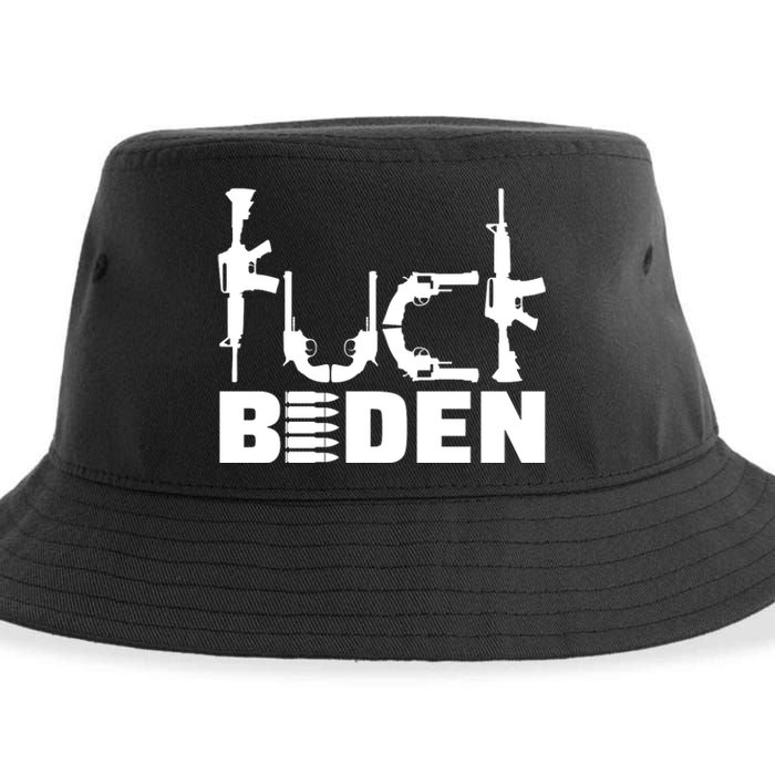 Fuck Biden Funny Anti Joe Biden Sustainable Bucket Hat