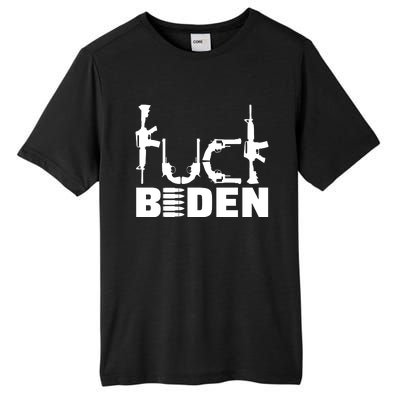 Fuck Biden Funny Anti Joe Biden Tall Fusion ChromaSoft Performance T-Shirt