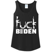 Fuck Biden Funny Anti Joe Biden Ladies Essential Tank