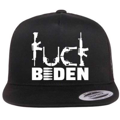 Fuck Biden Funny Anti Joe Biden Flat Bill Trucker Hat