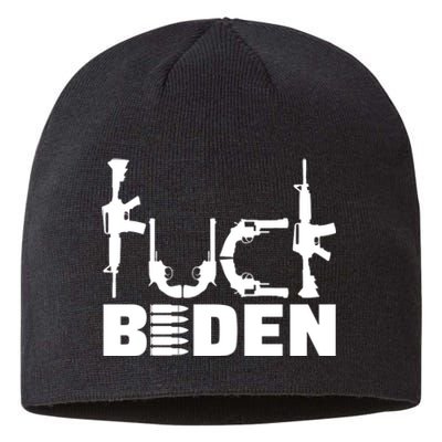 Fuck Biden Funny Anti Joe Biden Sustainable Beanie