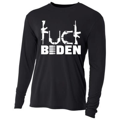 Fuck Biden Funny Anti Joe Biden Cooling Performance Long Sleeve Crew