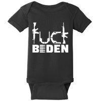 Fuck Biden Funny Anti Joe Biden Baby Bodysuit