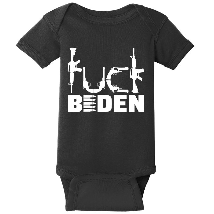 Fuck Biden Funny Anti Joe Biden Baby Bodysuit