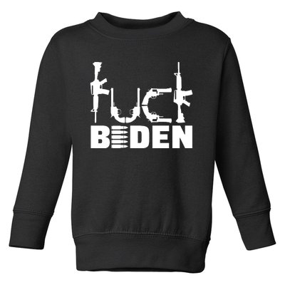 Fuck Biden Funny Anti Joe Biden Toddler Sweatshirt