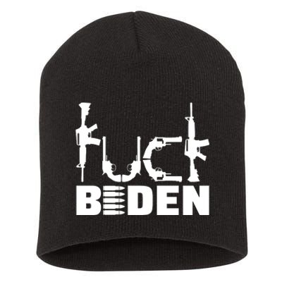 Fuck Biden Funny Anti Joe Biden Short Acrylic Beanie