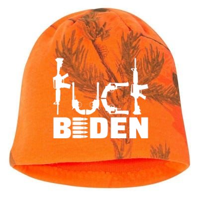 Fuck Biden Funny Anti Joe Biden Kati - Camo Knit Beanie