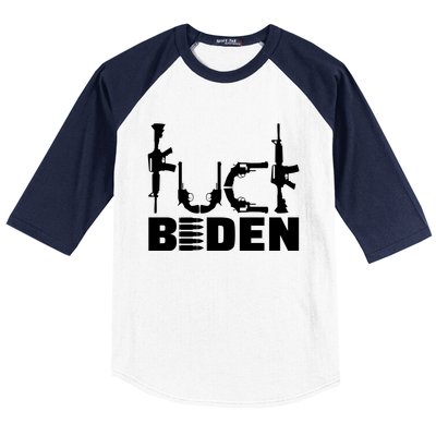 Fuck Biden Funny Anti Joe Biden Baseball Sleeve Shirt