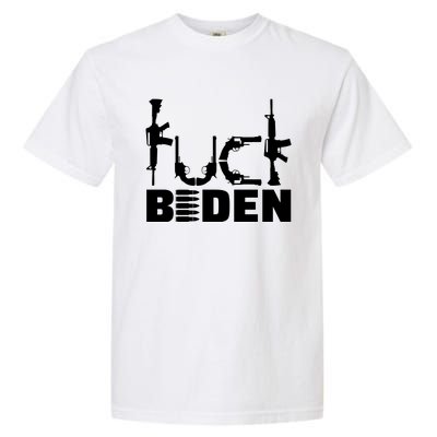 Fuck Biden Funny Anti Joe Biden Garment-Dyed Heavyweight T-Shirt