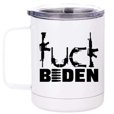 Fuck Biden Funny Anti Joe Biden 12 oz Stainless Steel Tumbler Cup