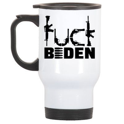 Fuck Biden Funny Anti Joe Biden Stainless Steel Travel Mug