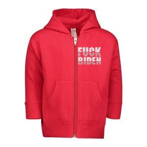 Fuck Biden Toddler Zip Fleece Hoodie