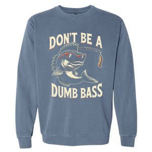 Funny Bass Fishing Stuff Funny Dad Bass Fish Papa Fishing Garment-Dyed Sweatshirt