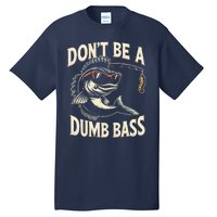 Funny Bass Fishing Stuff Funny Dad Bass Fish Papa Fishing Tall T-Shirt