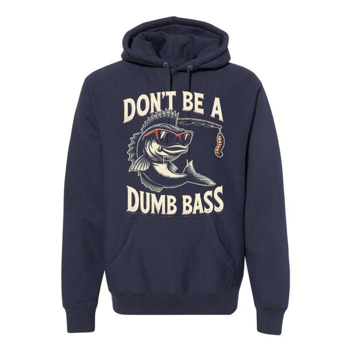 Funny Bass Fishing Stuff Funny Dad Bass Fish Papa Fishing Premium Hoodie