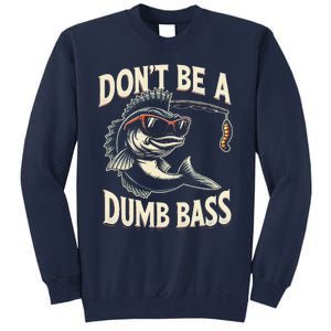 Funny Bass Fishing Stuff Funny Dad Bass Fish Papa Fishing Tall Sweatshirt